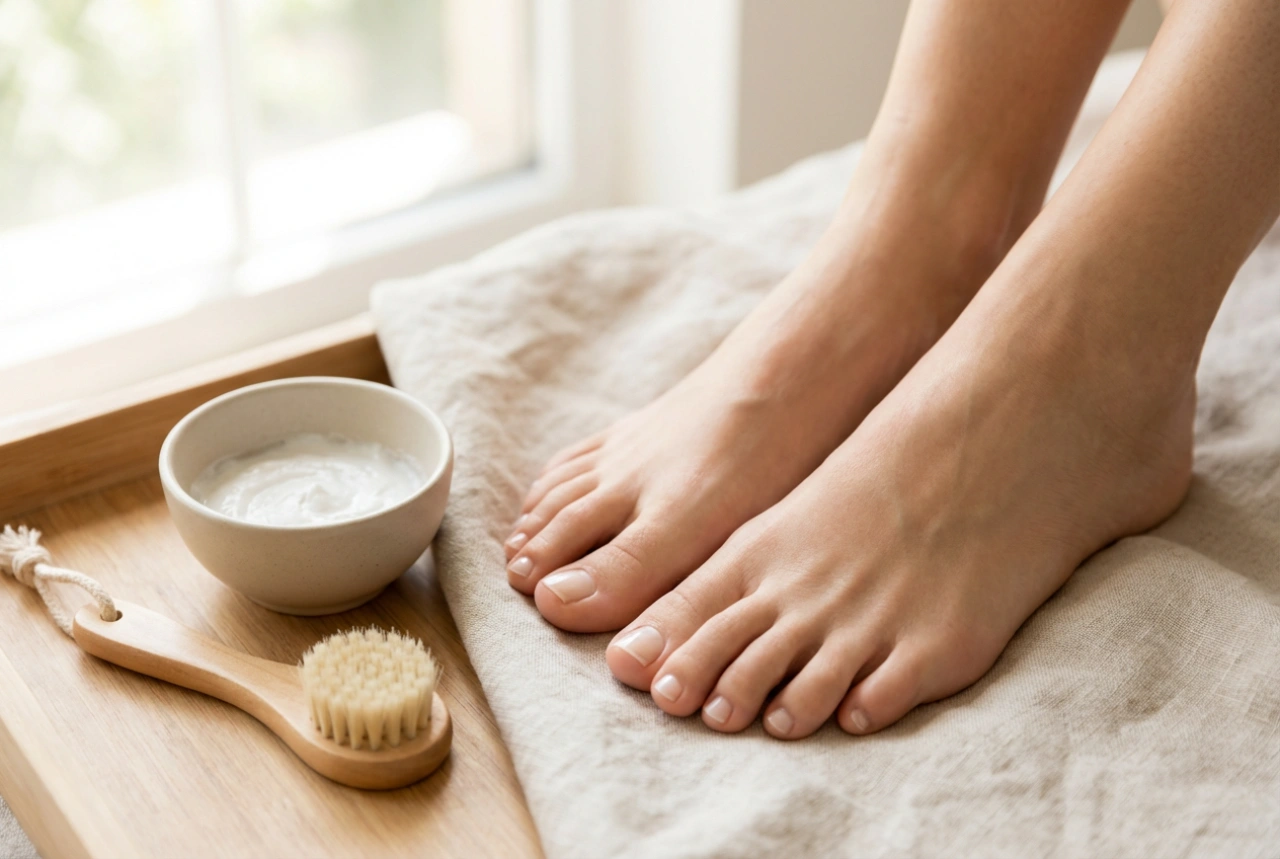 Pedicura japonesa: pasta, polvo y masaje para un brillo natural