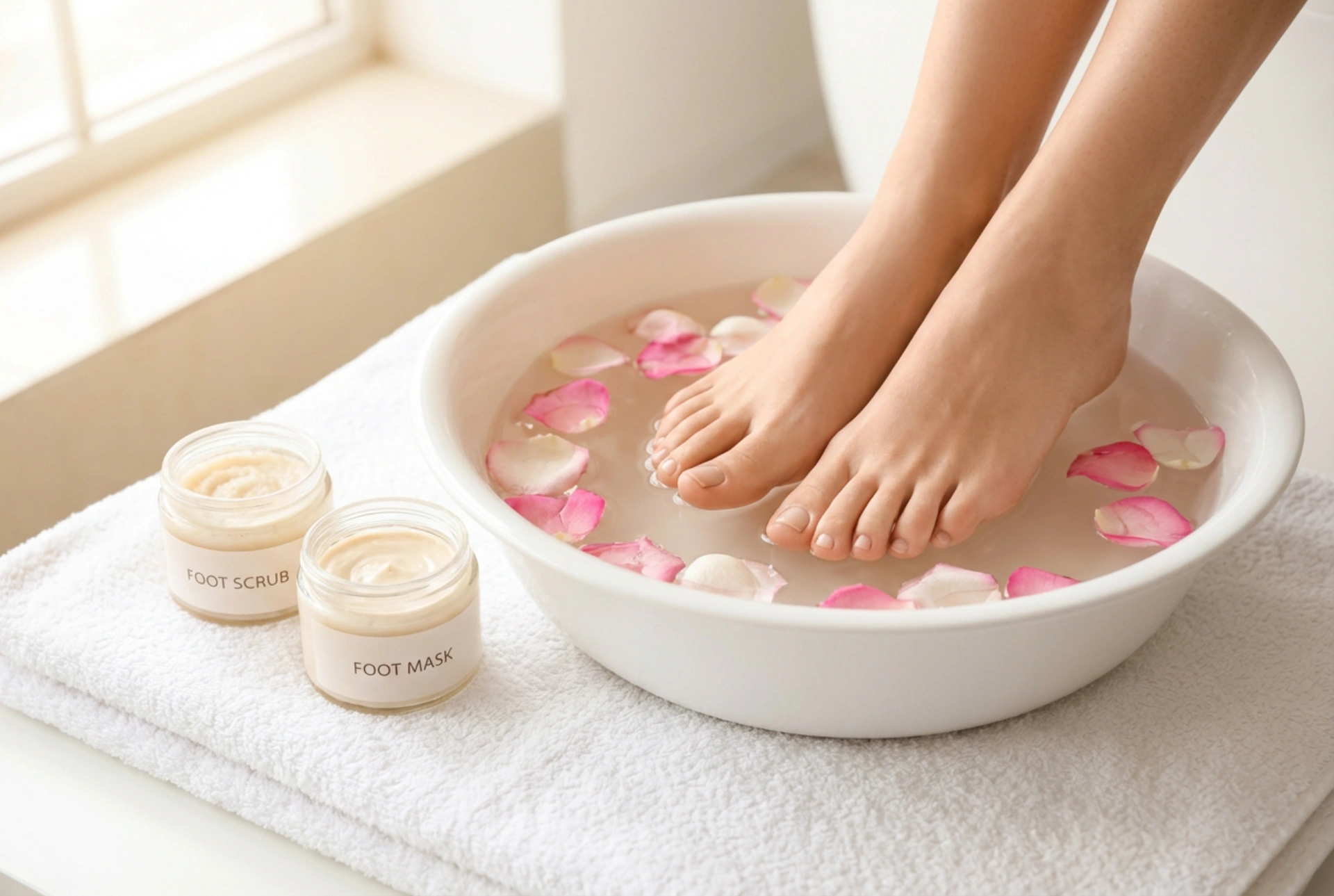 Pedicura SPA: relajación en casa, remojo, exfoliación y mascarilla para pies