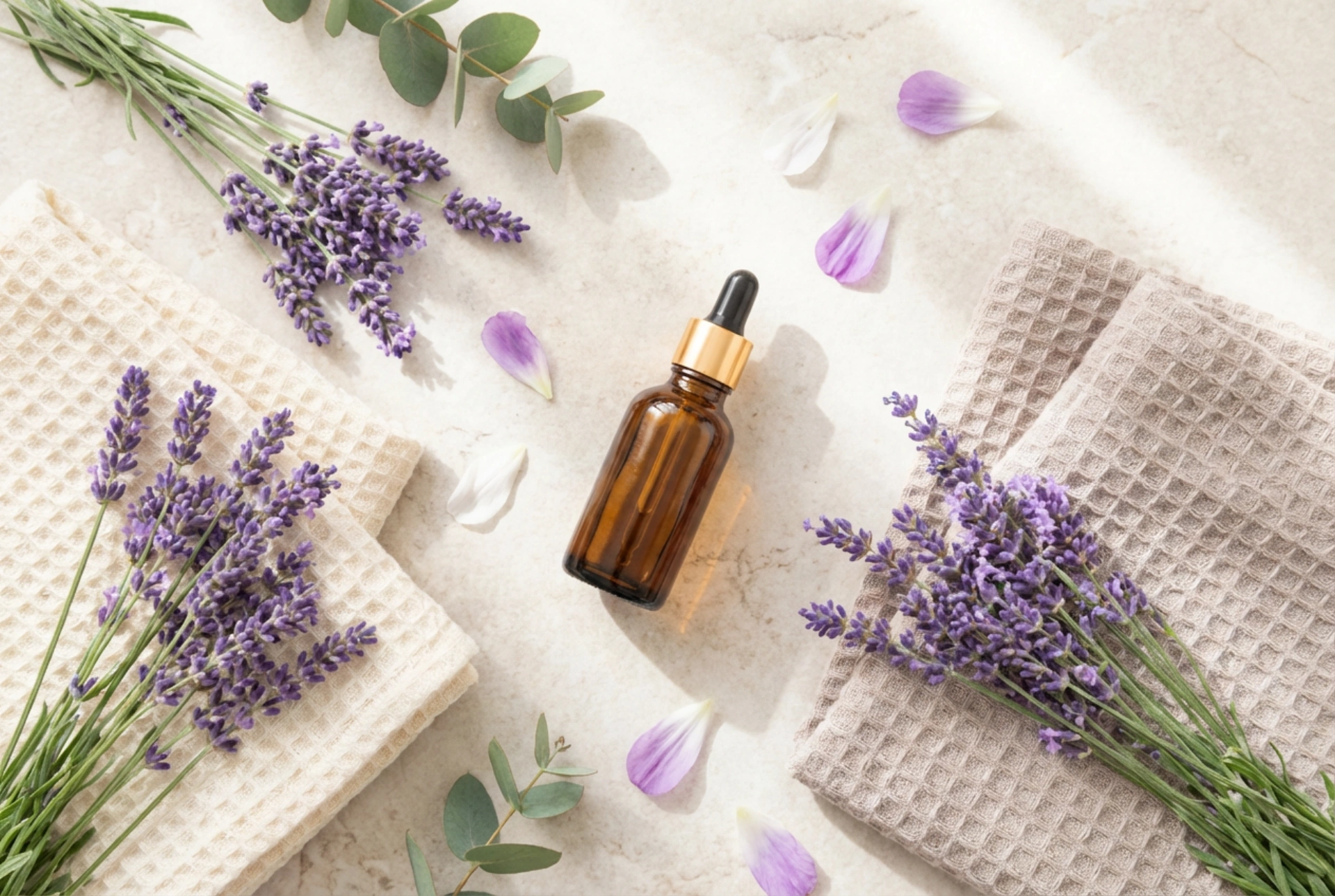 Aceite de lavanda natural en el cuidado: baño, bruma y masaje
