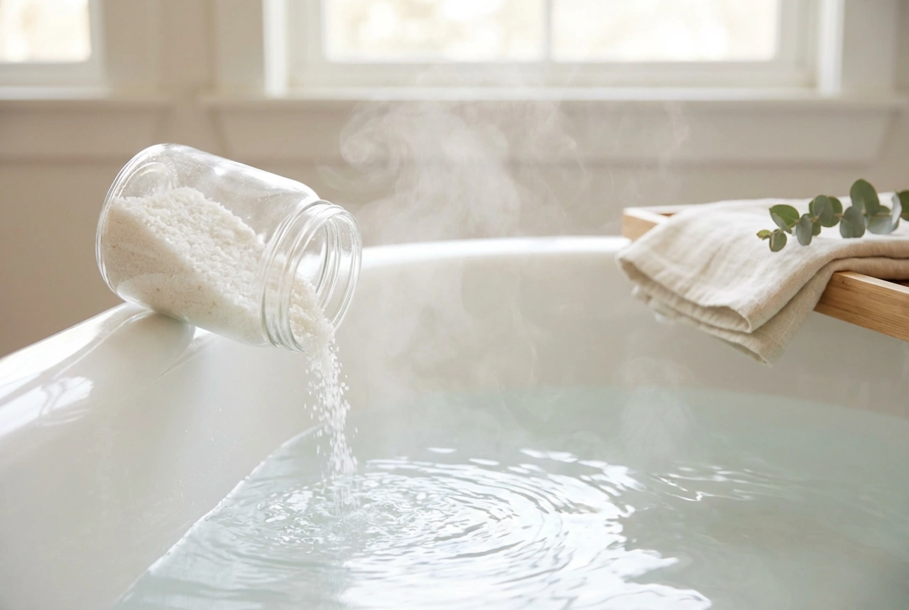 Sales de baño con magnesio: un baño relajante paso a paso