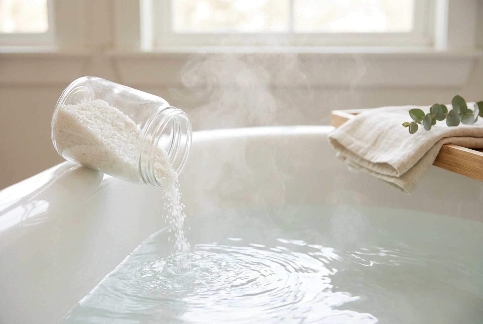 Sales de baño con magnesio: un baño relajante paso a paso