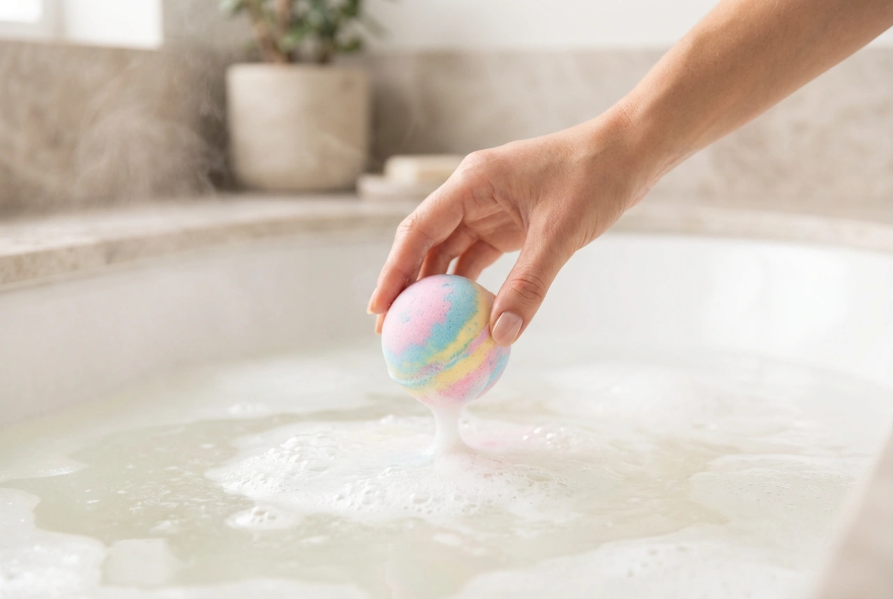 Bomba de baño efervescente: cómo lograr una buena espuma y efervescencia