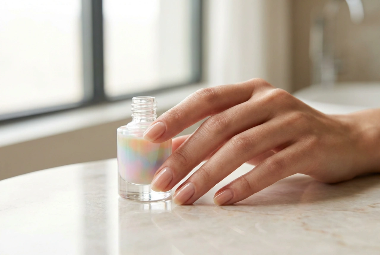 Acondicionador de uñas con color: cuidado y manicura sutil