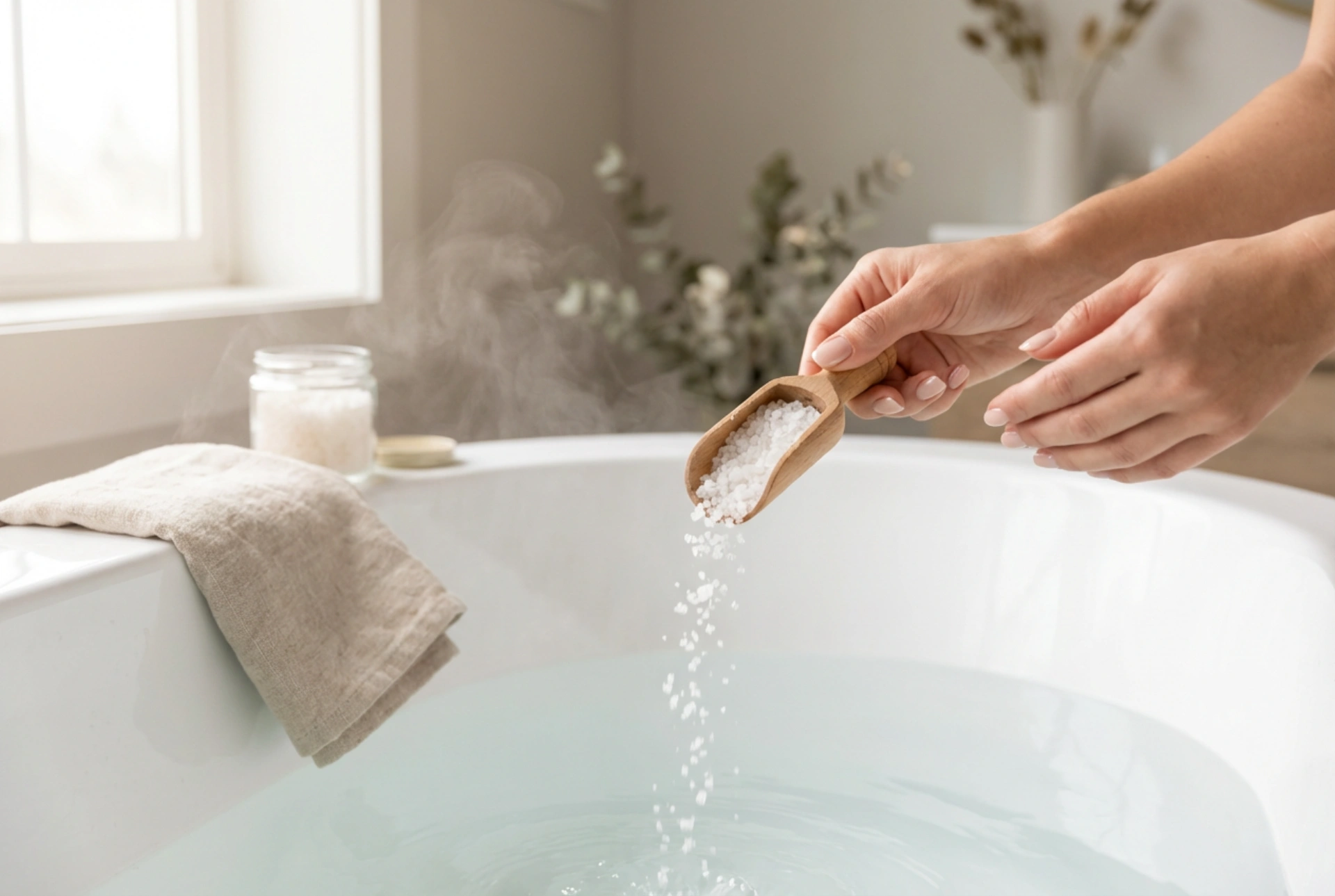 Sal de Epsom en el baño: cómo usarla en tu spa casero sin excesos