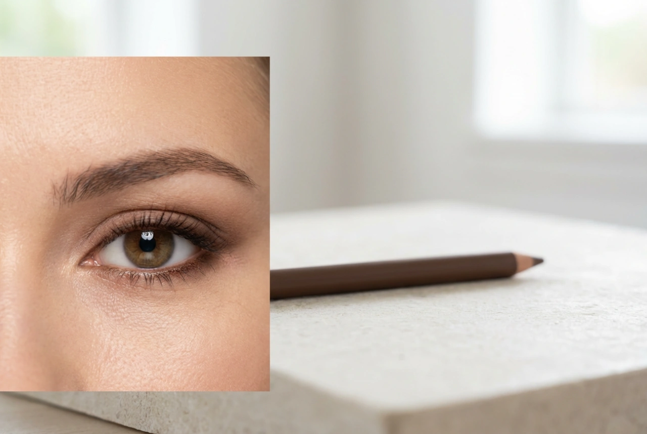 Lápiz de ojos marrón: smokey suave, densidad en las pestañas y línea de agua