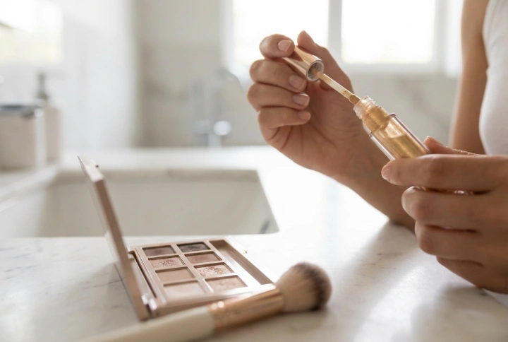 Sombras de ojos líquidas: técnicas de aplicación y combinación con sombras en polvo