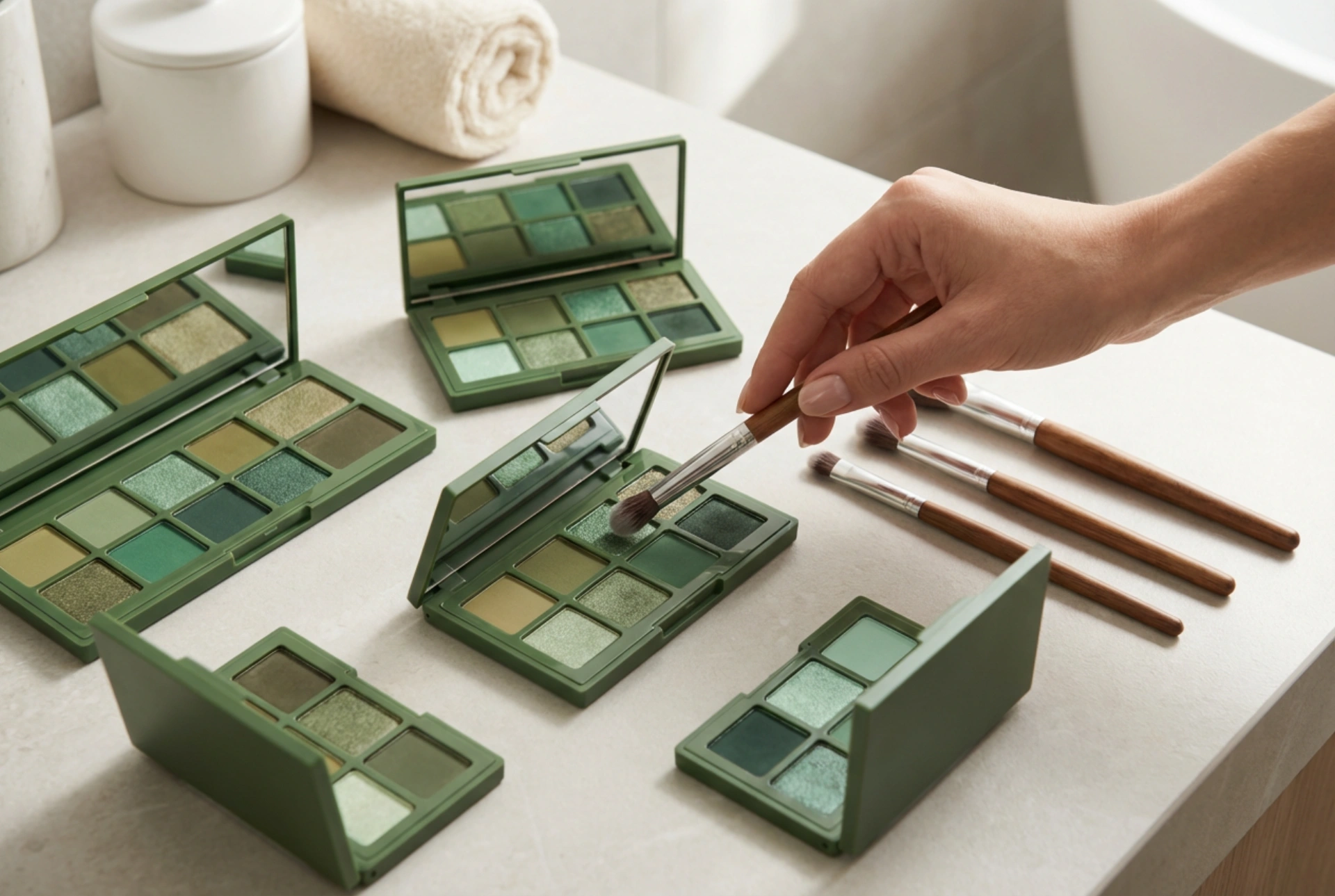 Maquillaje de ojos verde: combinación de tonos y aplicación fácil