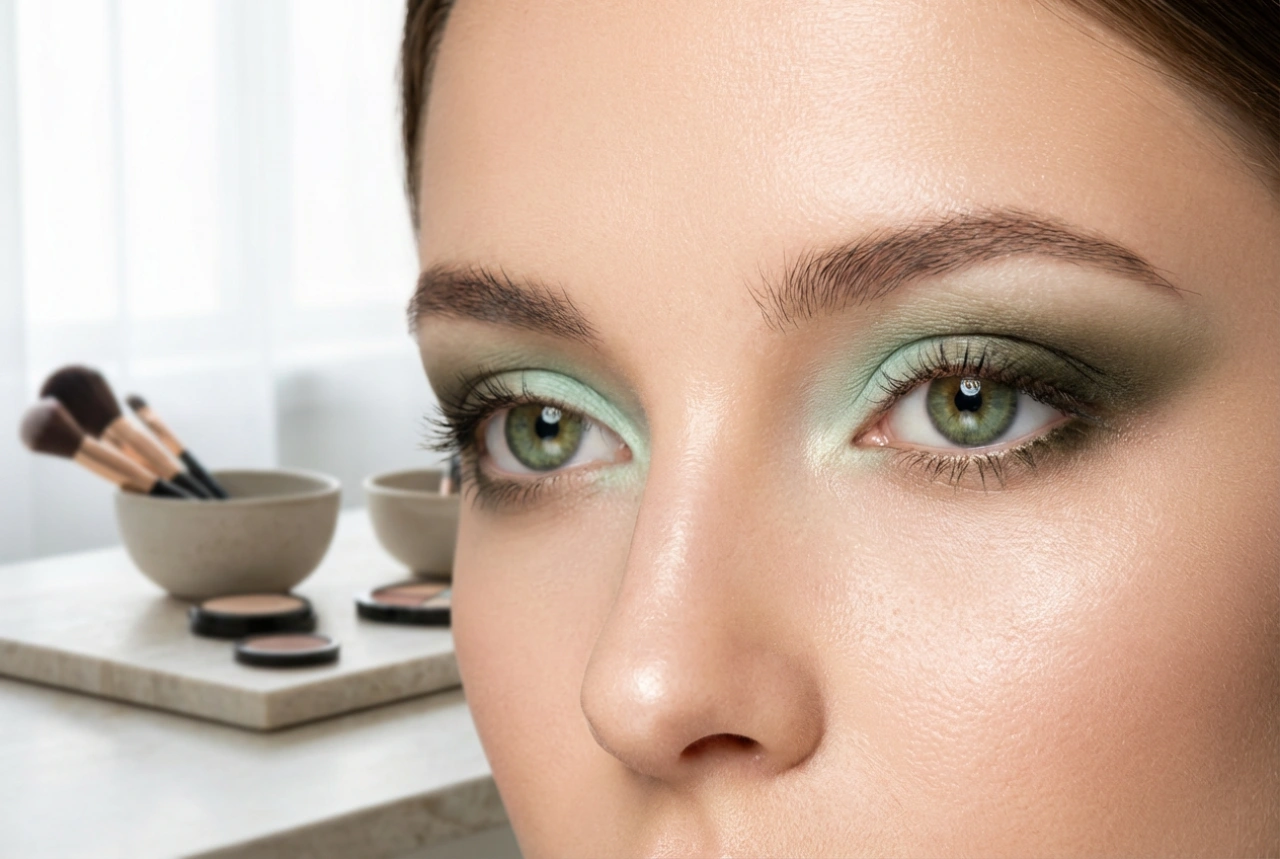 Maquillaje para ojos verdes: de la menta al oliva, paso a paso
