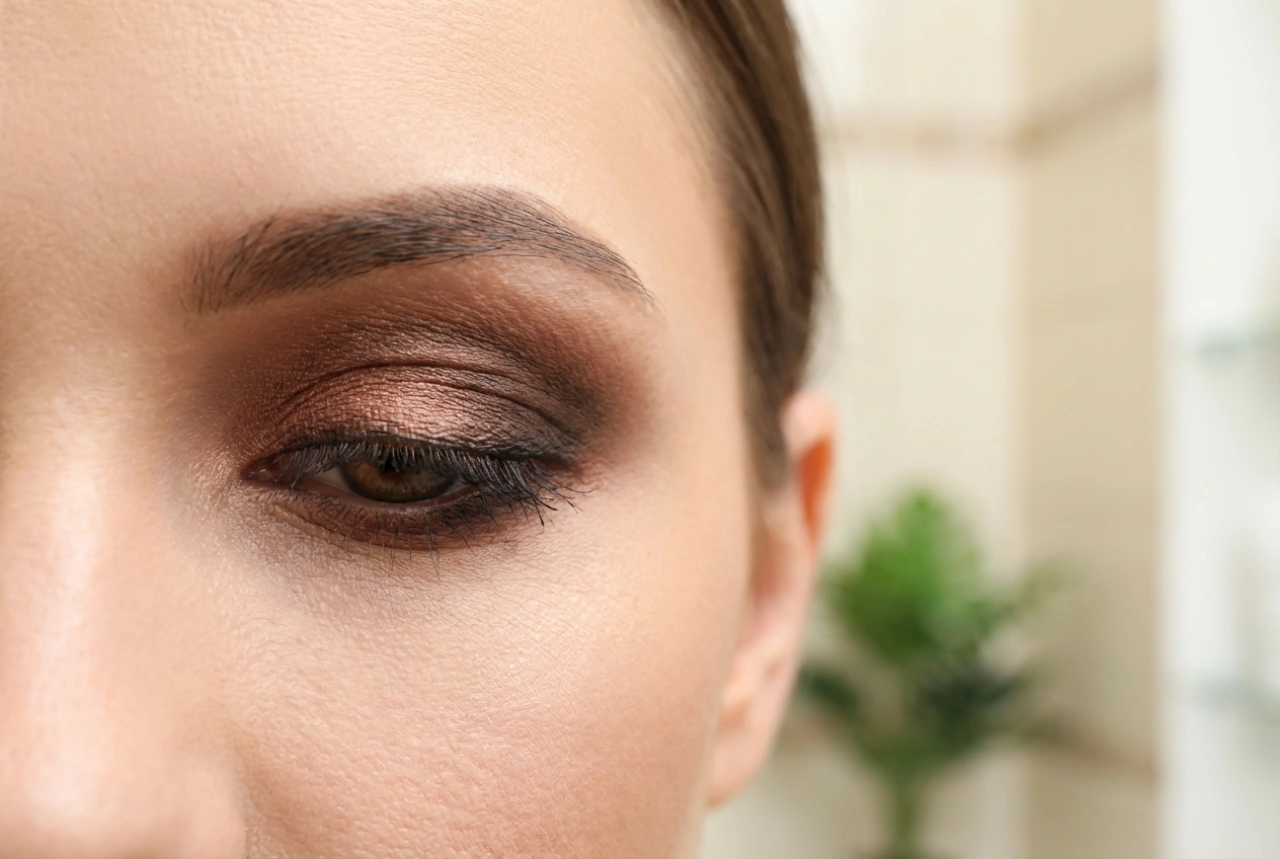 Maquillaje de ojos de noche en la práctica: efecto de profundidad y brillo