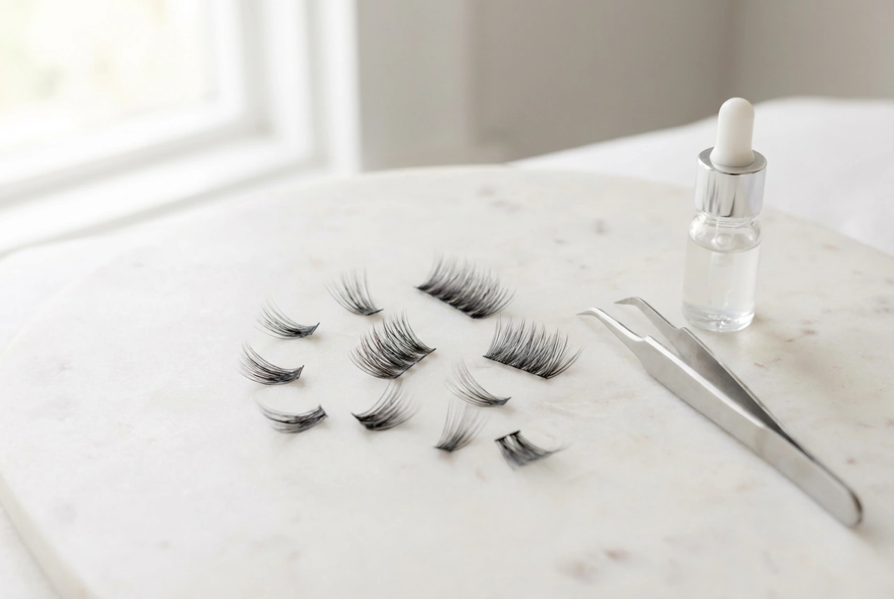 Pestañas en racimo: cómo elegir la densidad y la técnica de aplicación