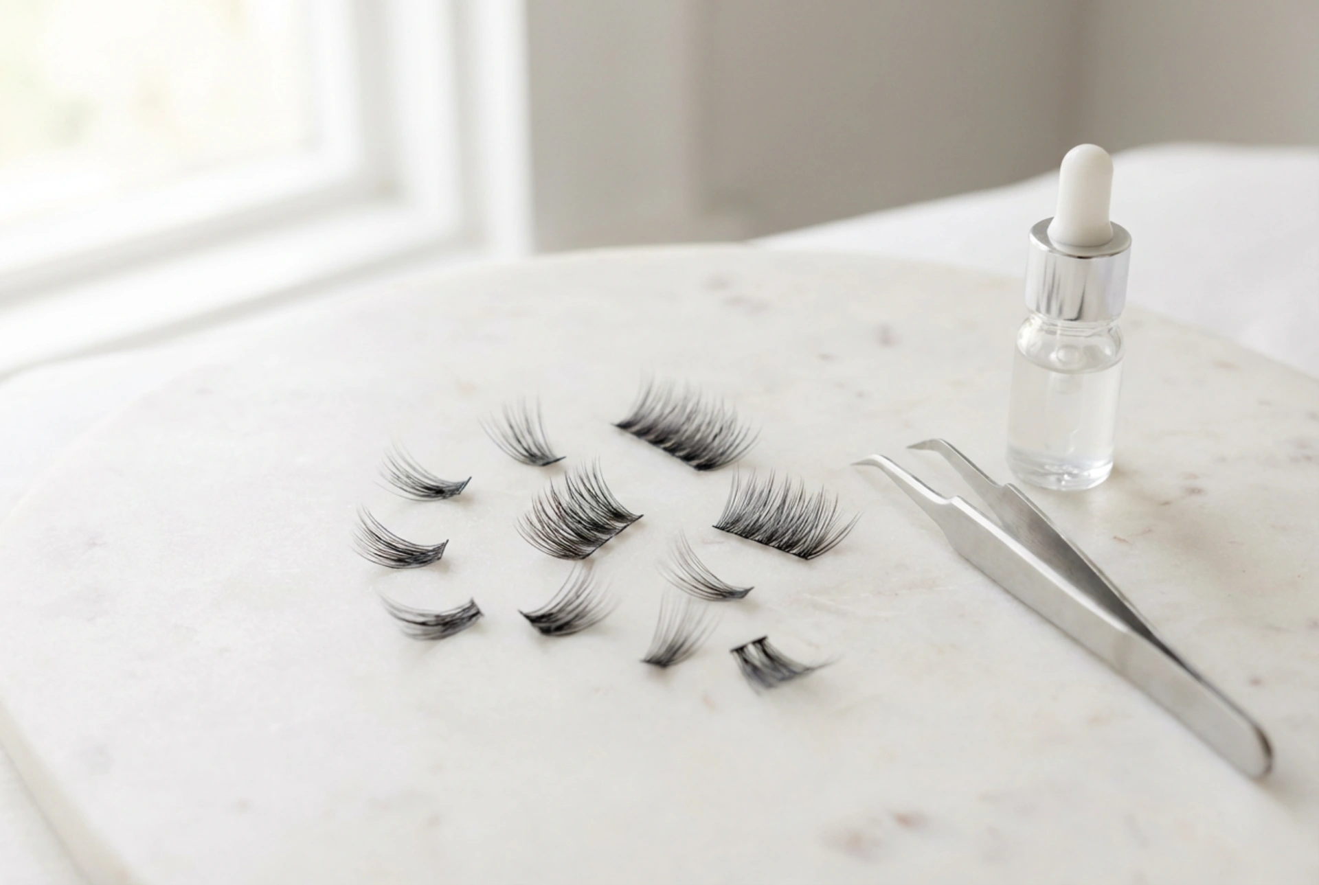 Pestañas en racimo: cómo elegir la densidad y la técnica de aplicación