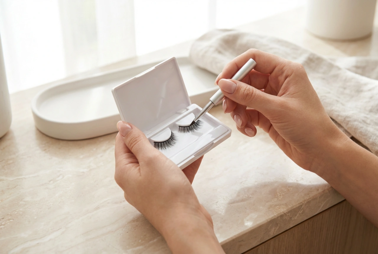Pestañas magnéticas con aplicador: aplicación y retirada rápidas para una mirada perfecta