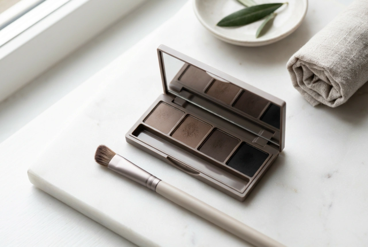 Paleta de cejas: técnicas de aplicación de sombras y difuminado natural