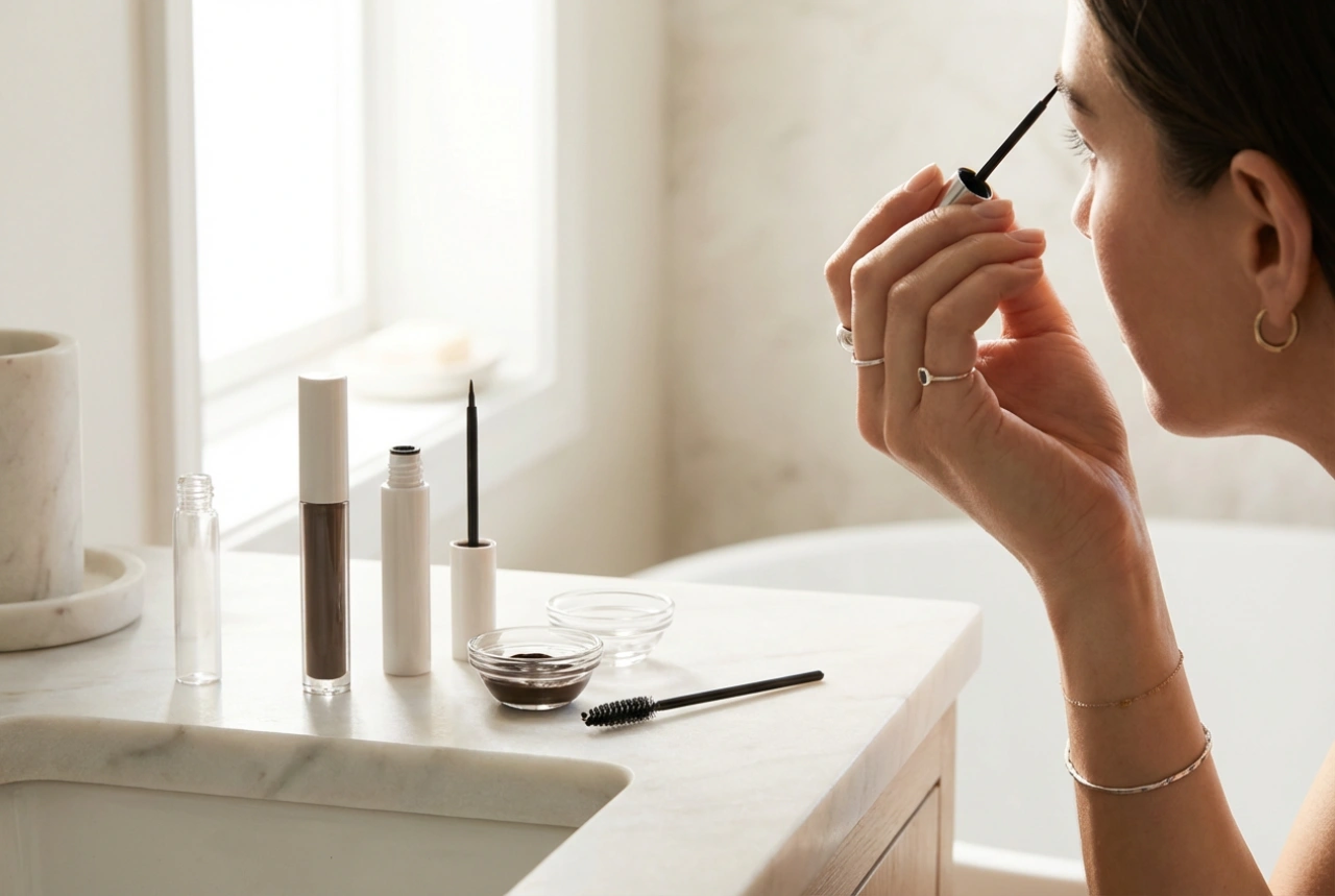 Coloración de cejas: ¿tinte o henna? Cómo elegir y aplicar en casa
