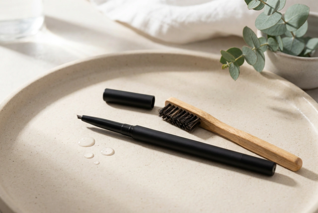 Lápiz de cejas resistente al agua: relleno natural, fijación y errores