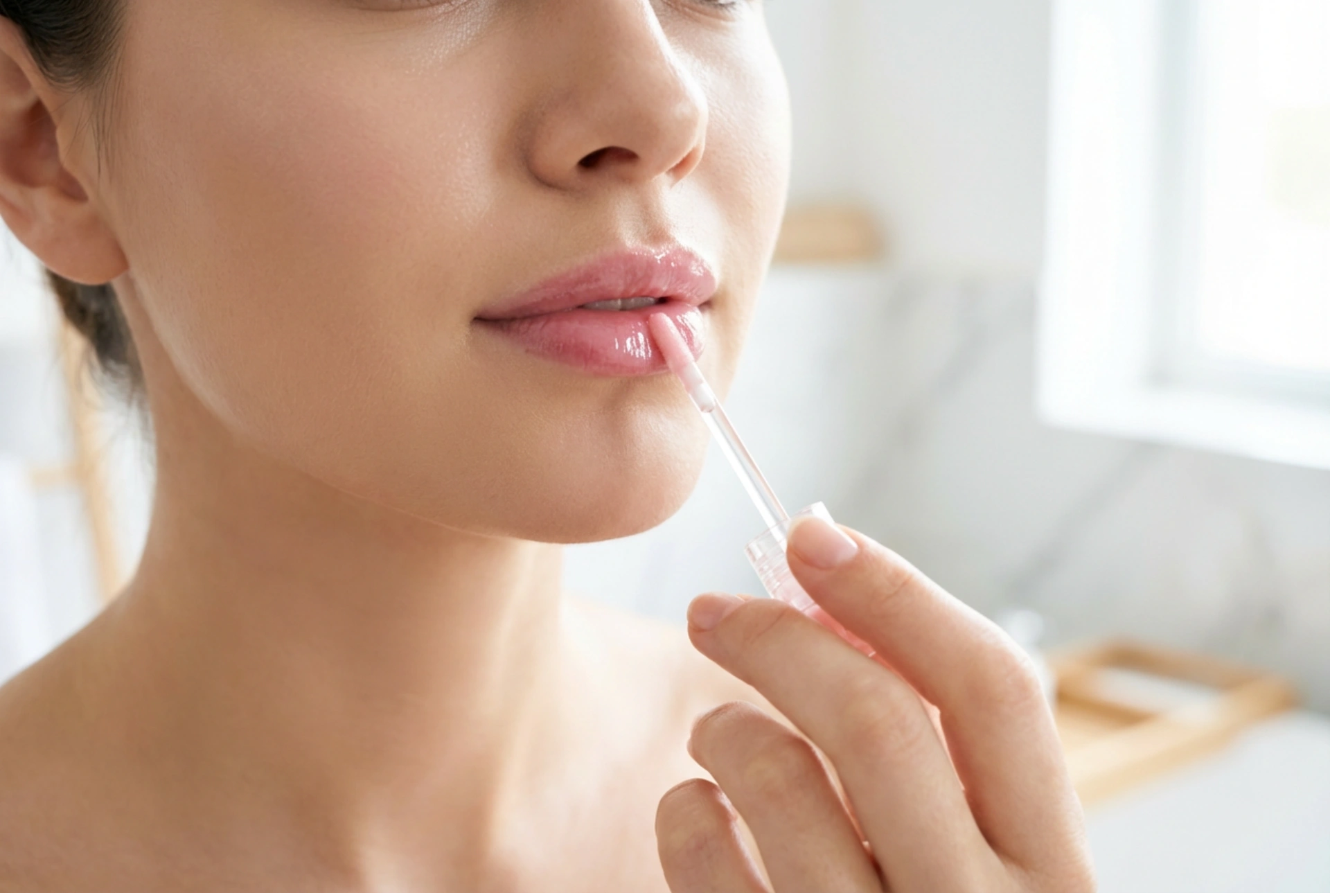 Brillos de labios rosas sin sensación pegajosa: técnicas de aplicación y duración