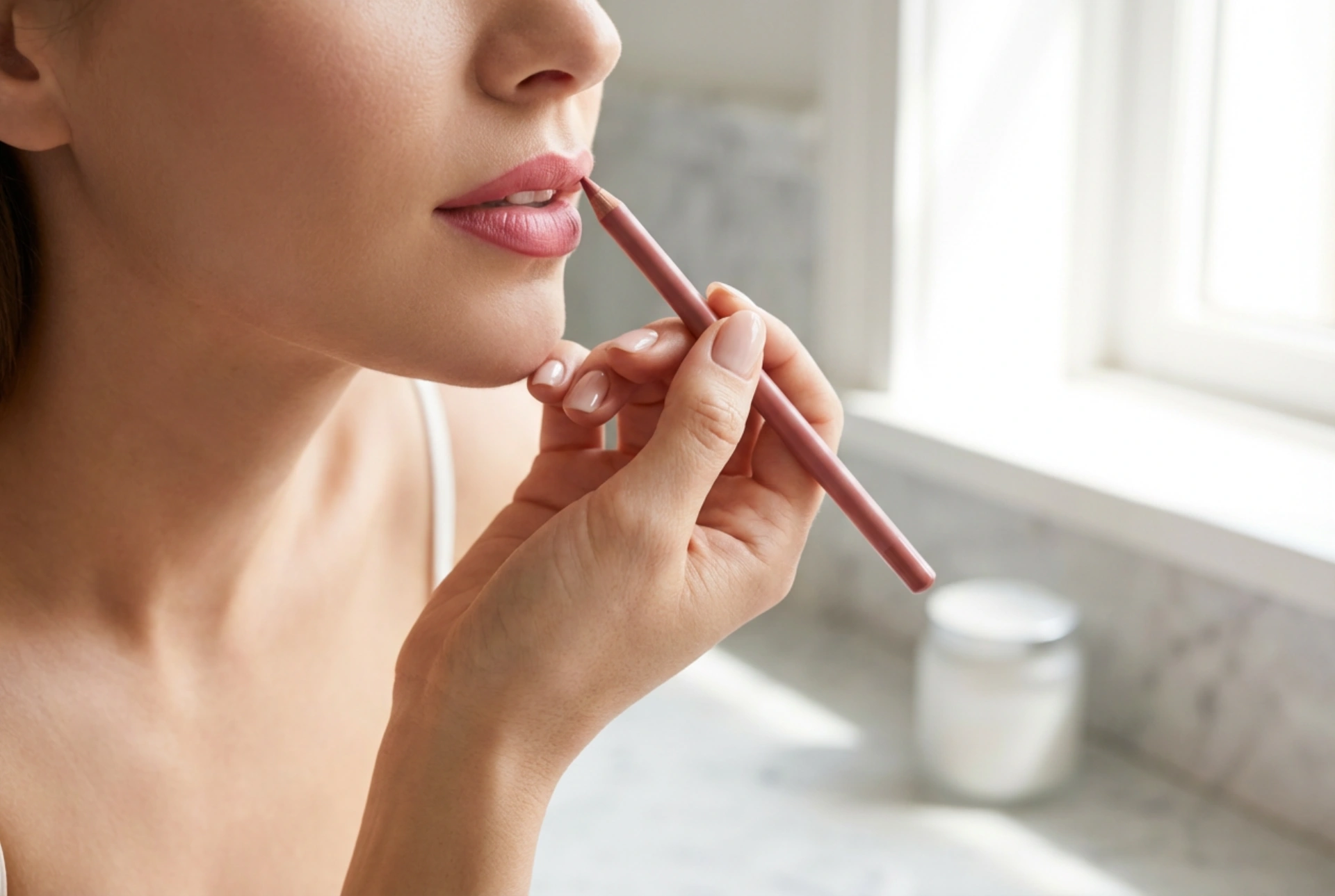 El delineador de labios en la práctica: contorno, relleno y fijación