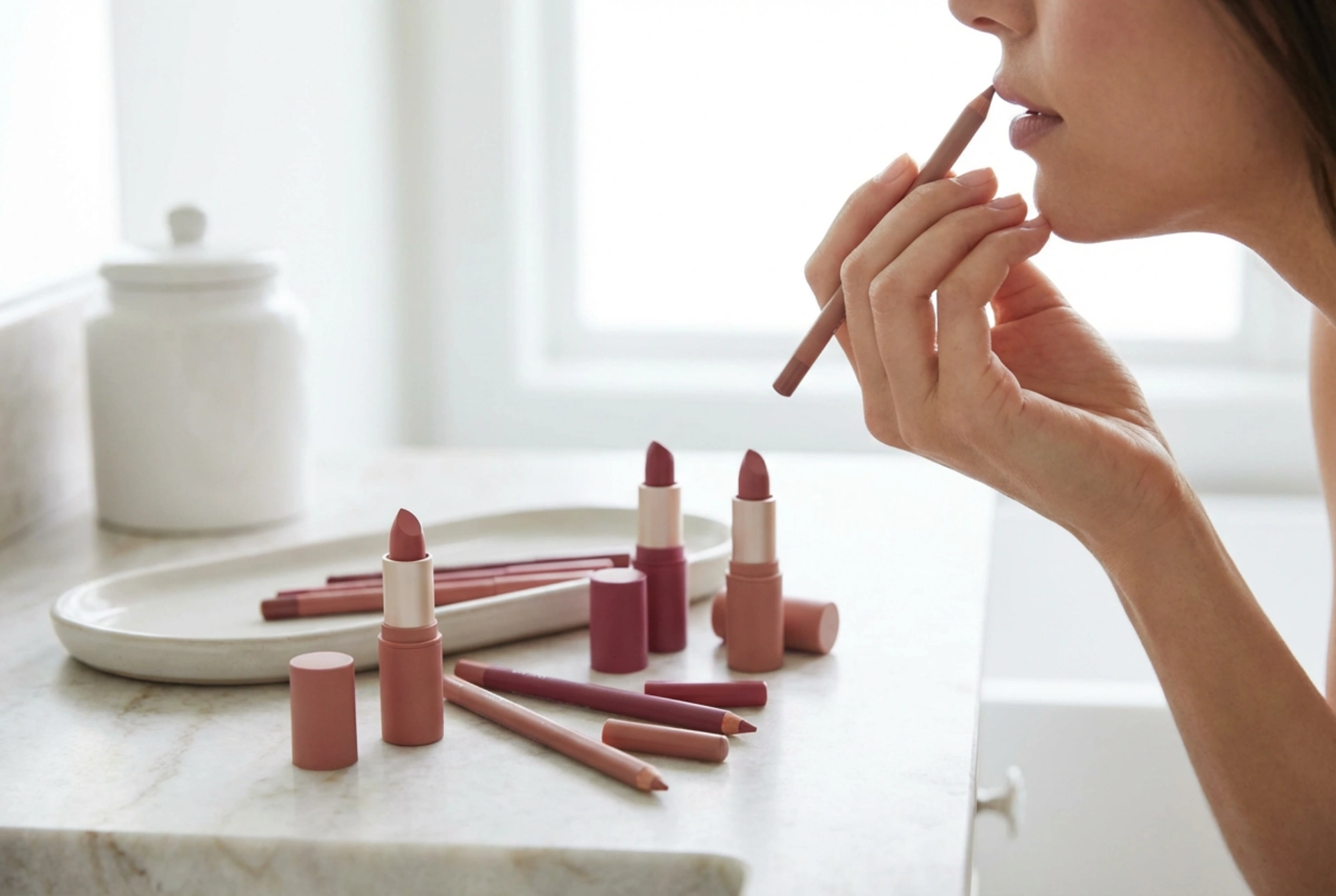 Dúo de delineador y labial: selección de tonos y aplicación paso a paso