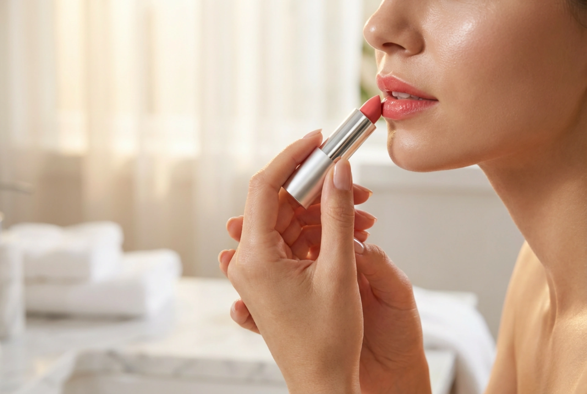 Labial hidratante para el día a día: preparación, aplicación y retoques