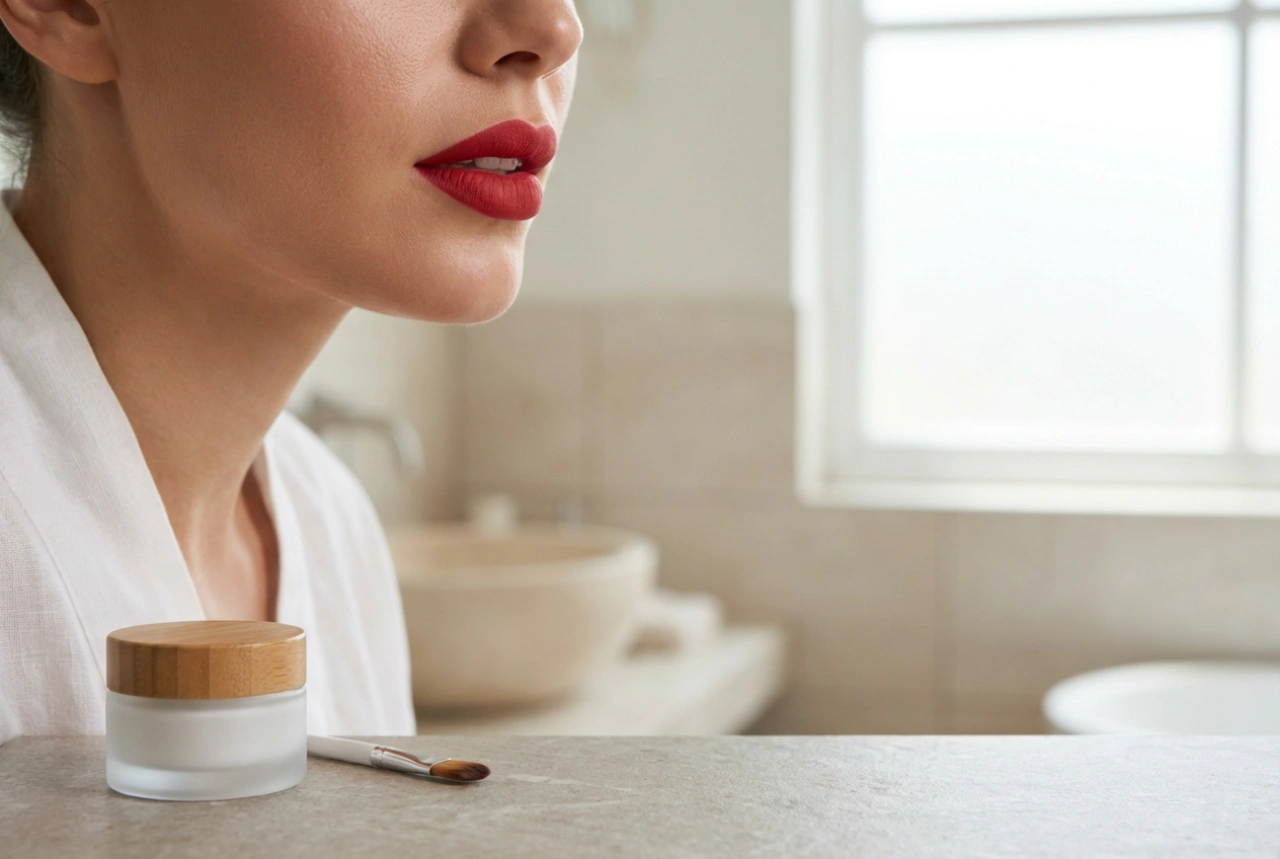Labios Rojos Sin Manchas: Preparación, Contorno y Fijación