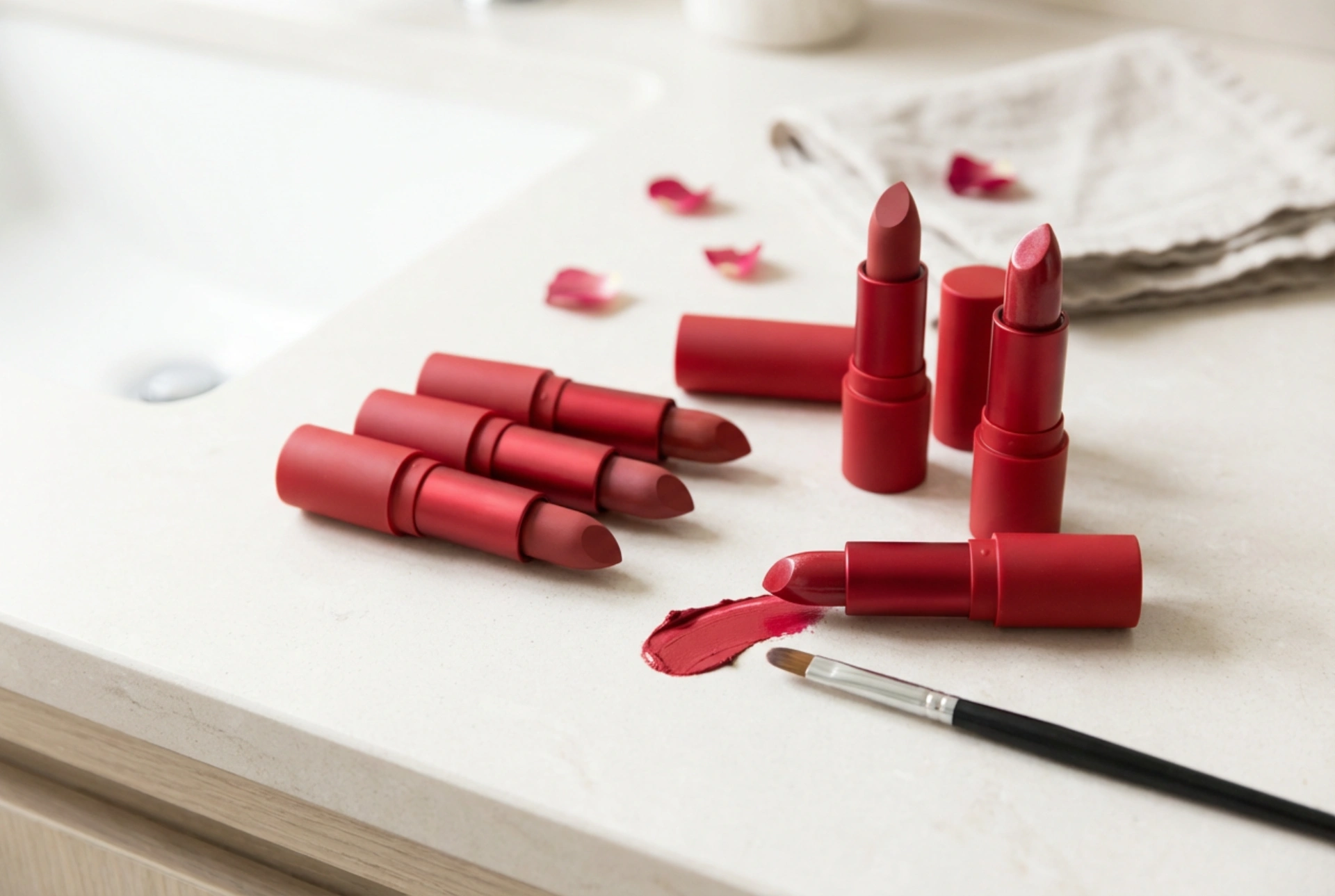 Labiales rojos: elección del acabado y técnicas para una aplicación precisa
