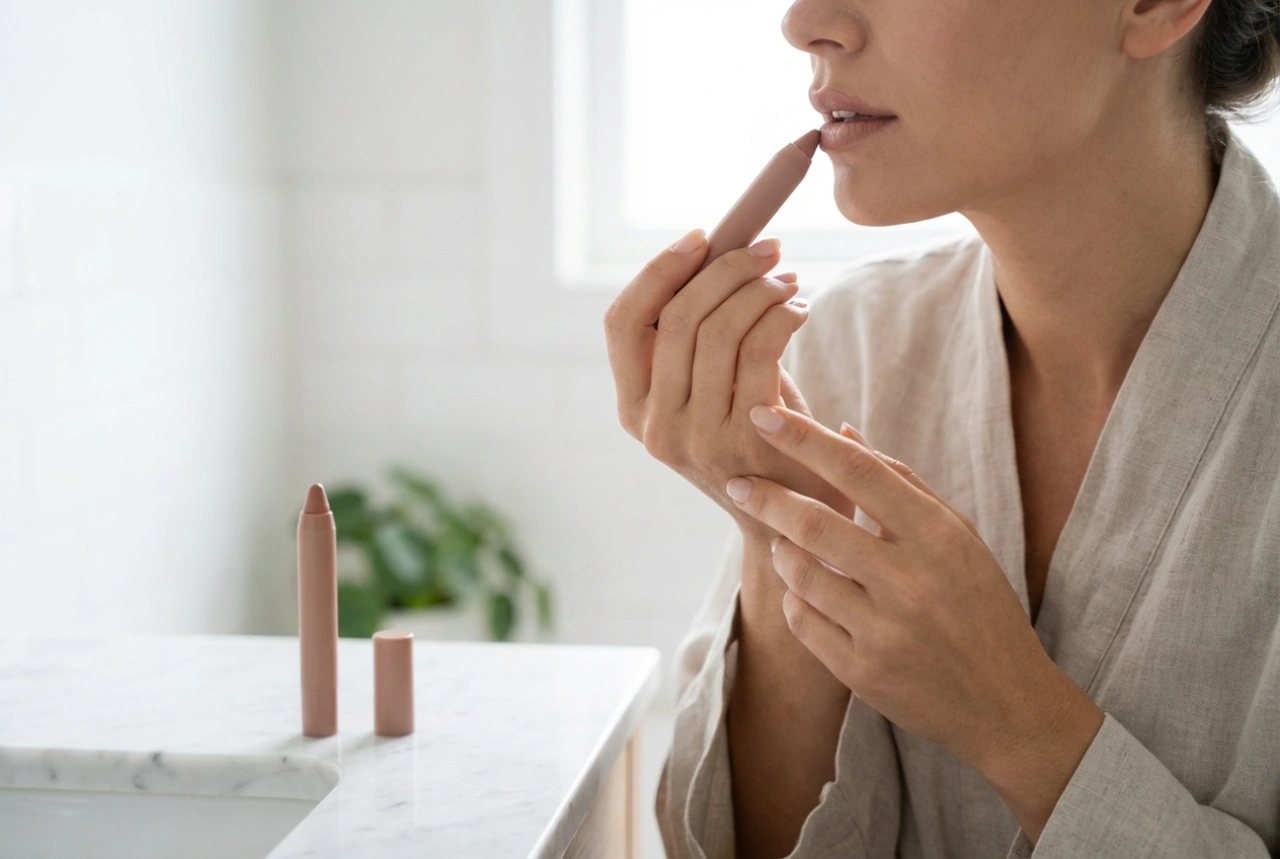 Labial en lápiz: contorno y relleno en un solo producto, trucos prácticos