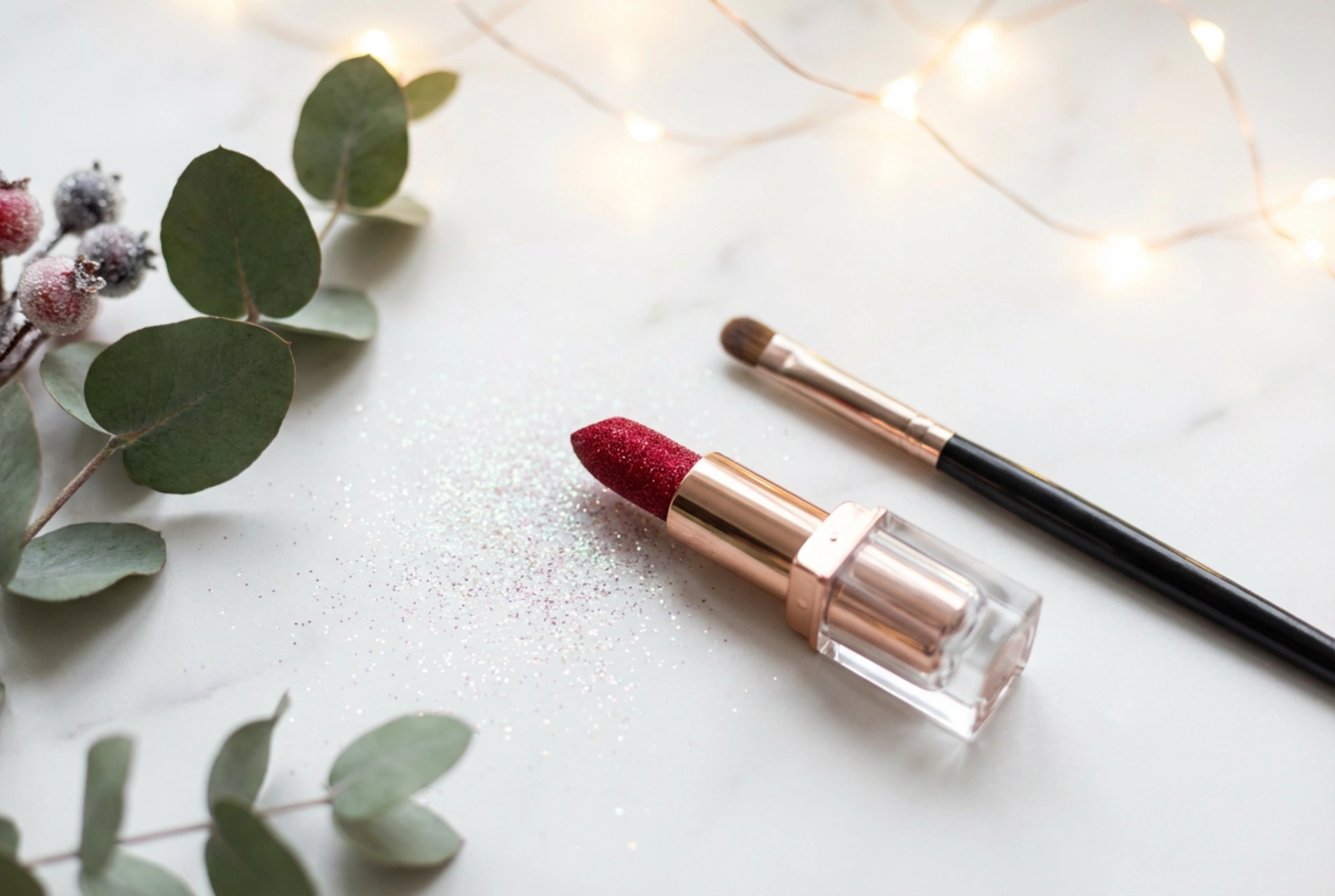 Labial con purpurina para las fiestas y el carnaval: cómo aplicarlo y fijarlo