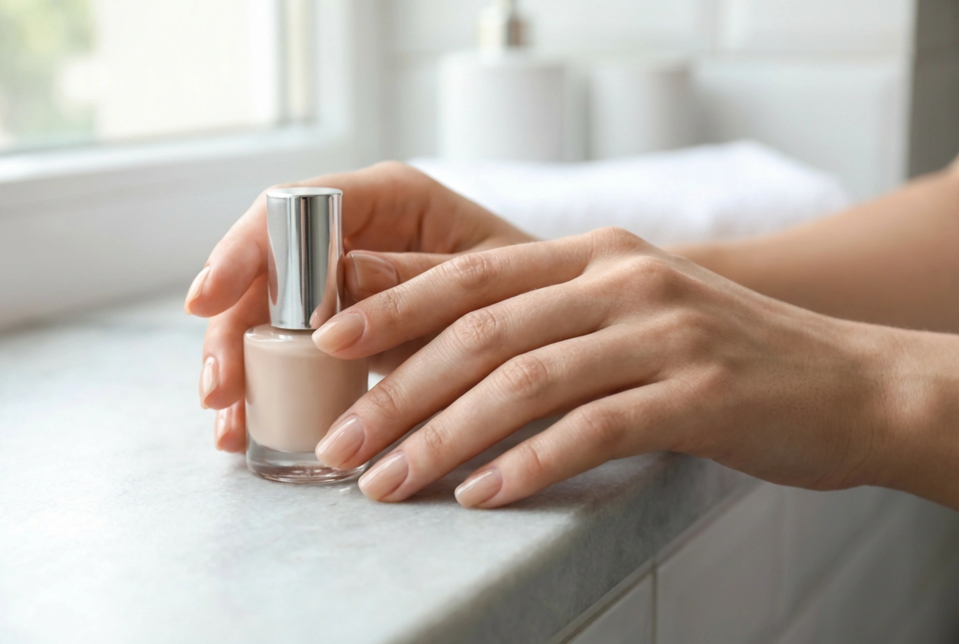 Efecto híbrido sin lámpara: esmalte de uñas duradero como un híbrido