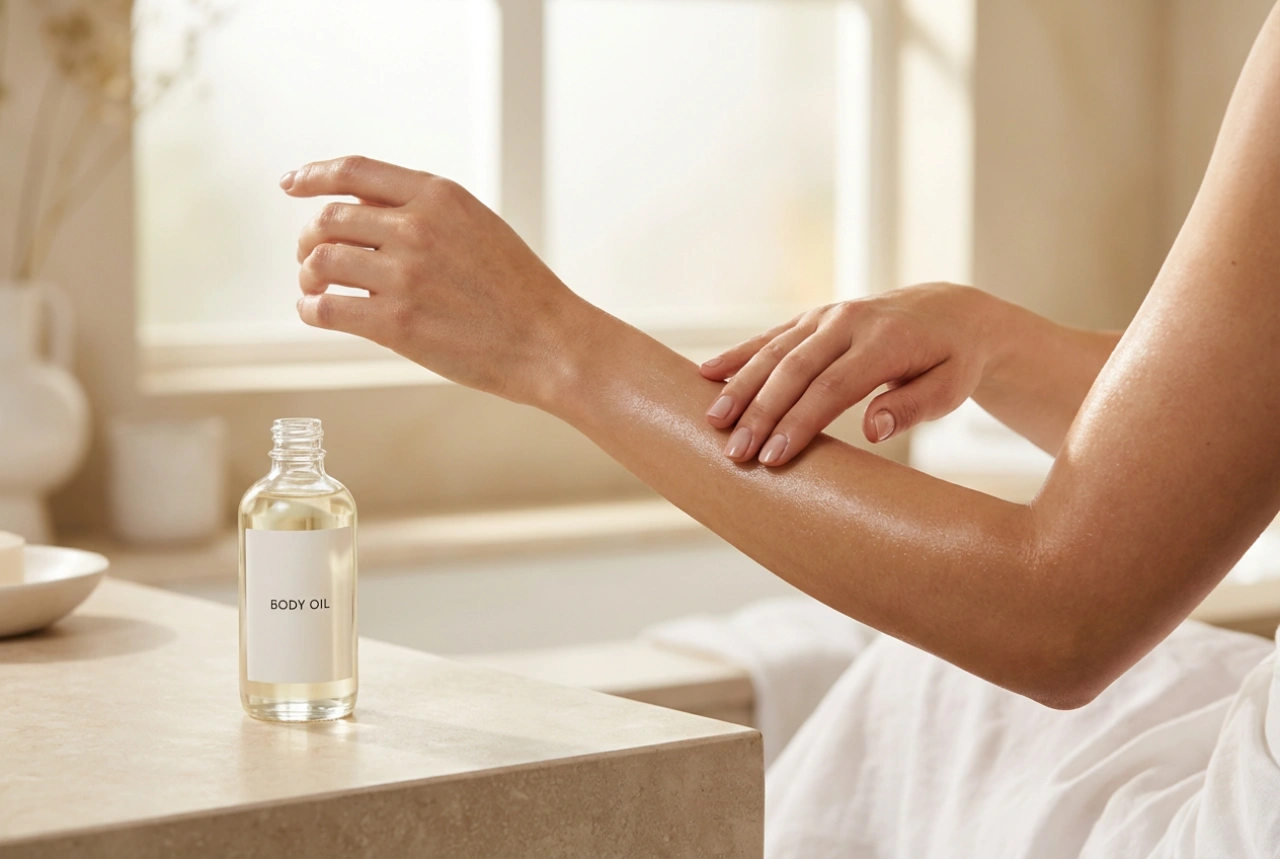 Aceite de masaje corporal: preparación de la piel y movimientos de las manos