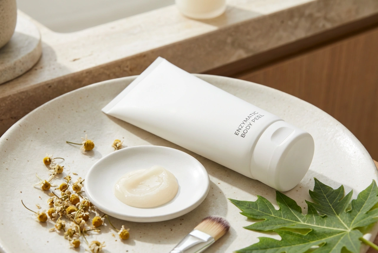 Exfoliante enzimático corporal: cuándo funciona y cómo usarlo