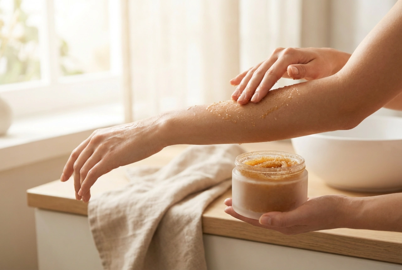 Exfoliante corporal de grano grueso: cuándo usarlo y cómo masajear la piel