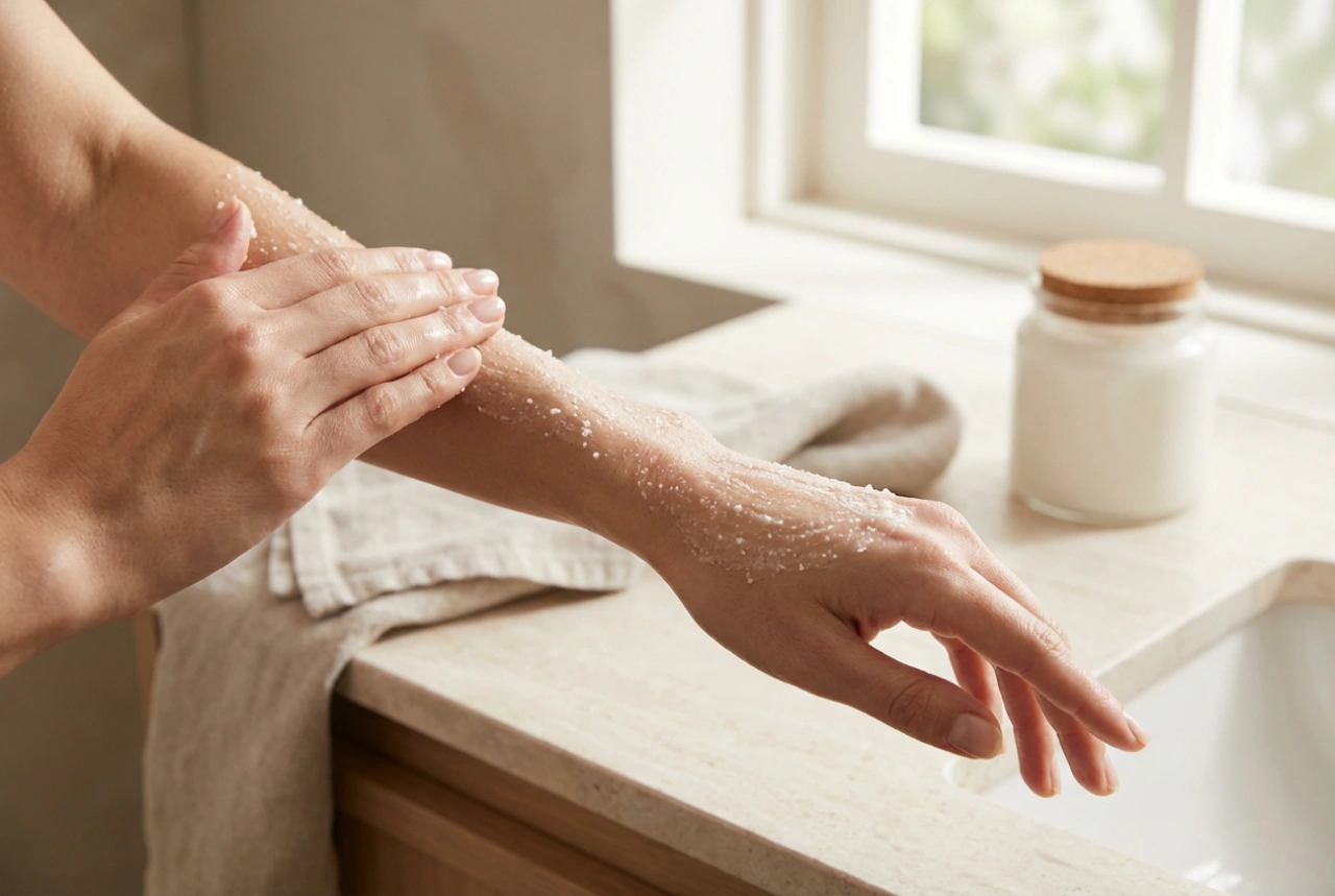 Exfoliación corporal en la práctica: elección de la fórmula y técnica correcta