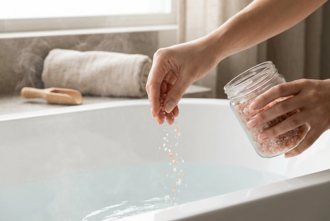Baño relajante con sales: cómo preparar un ritual en casa