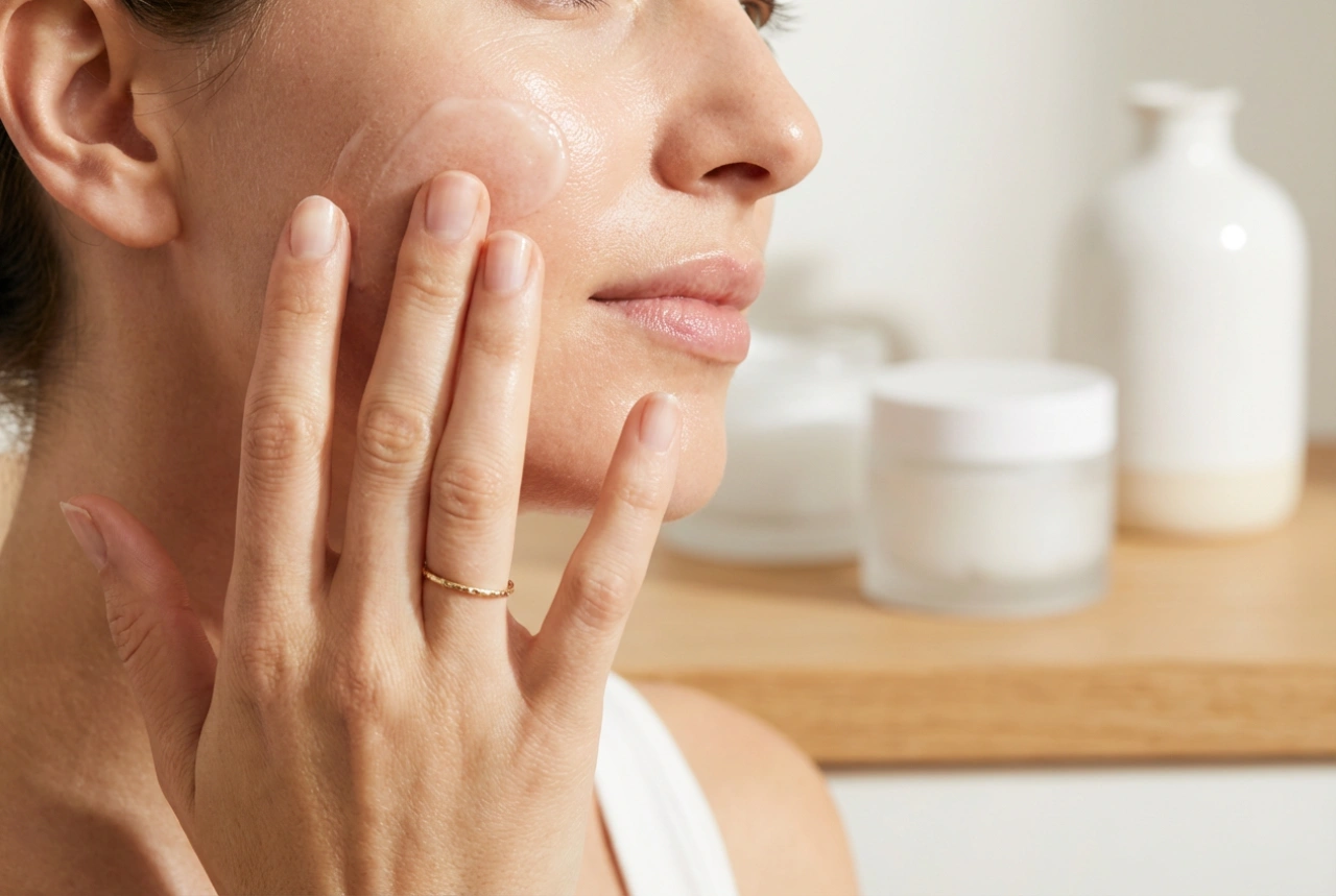 Base hidratante para maquillaje: preparación de la piel seca sin apelmazar