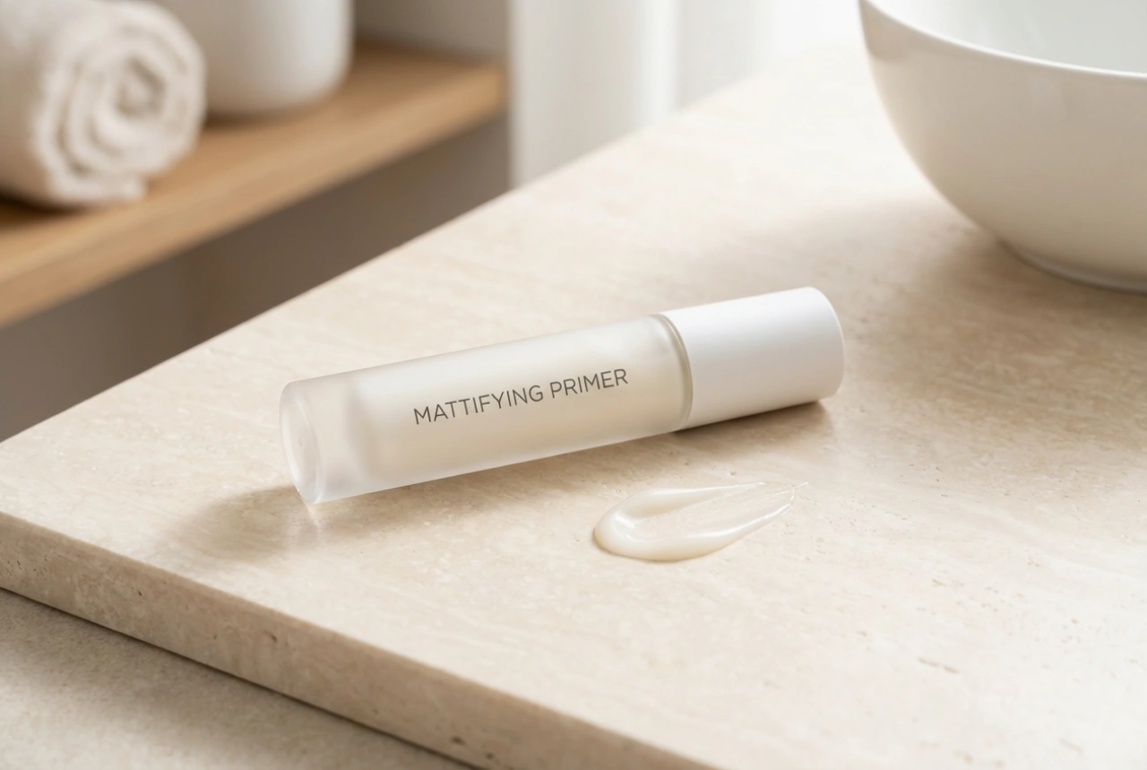 Prebase de maquillaje matificante: la zona T bajo control durante horas