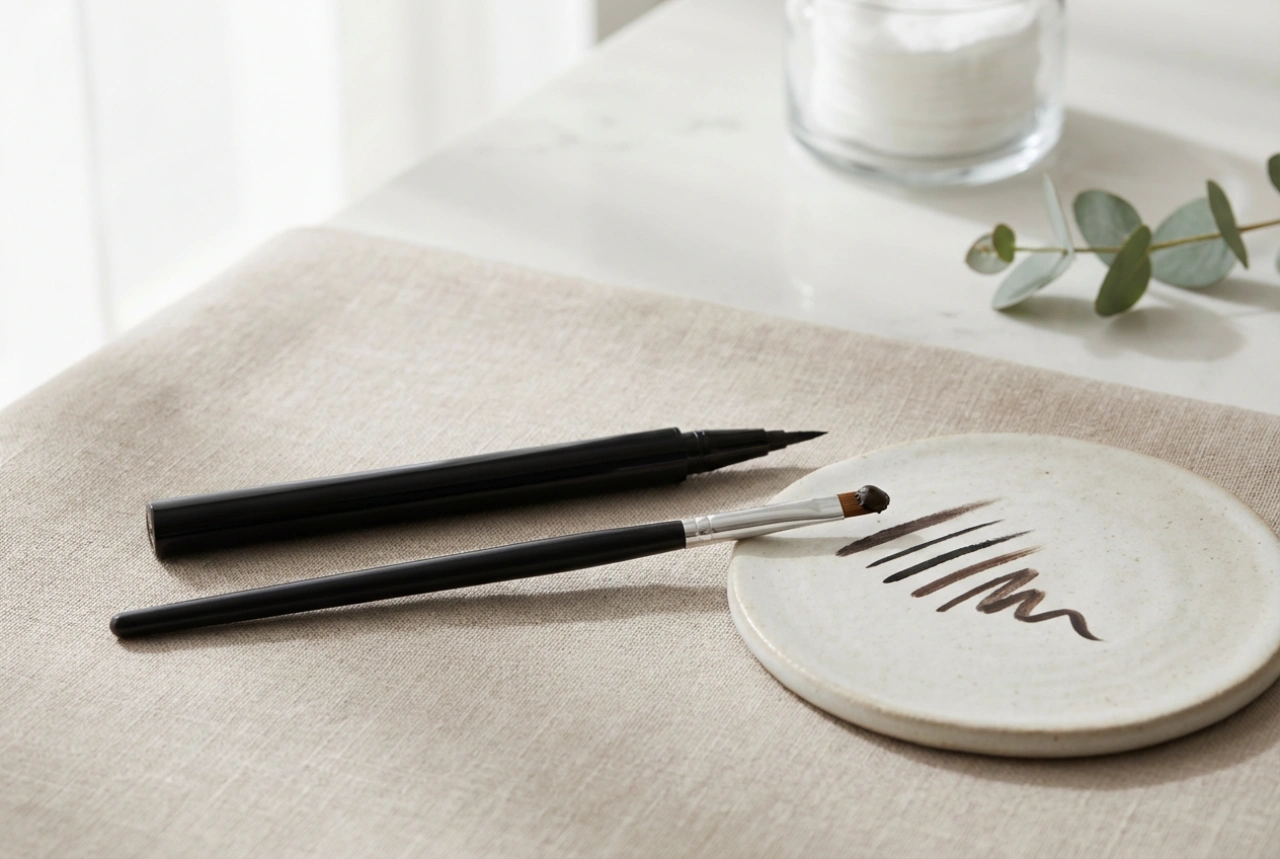 Delineador en rotulador o con pincel: cómo elegir y dibujar una línea perfecta