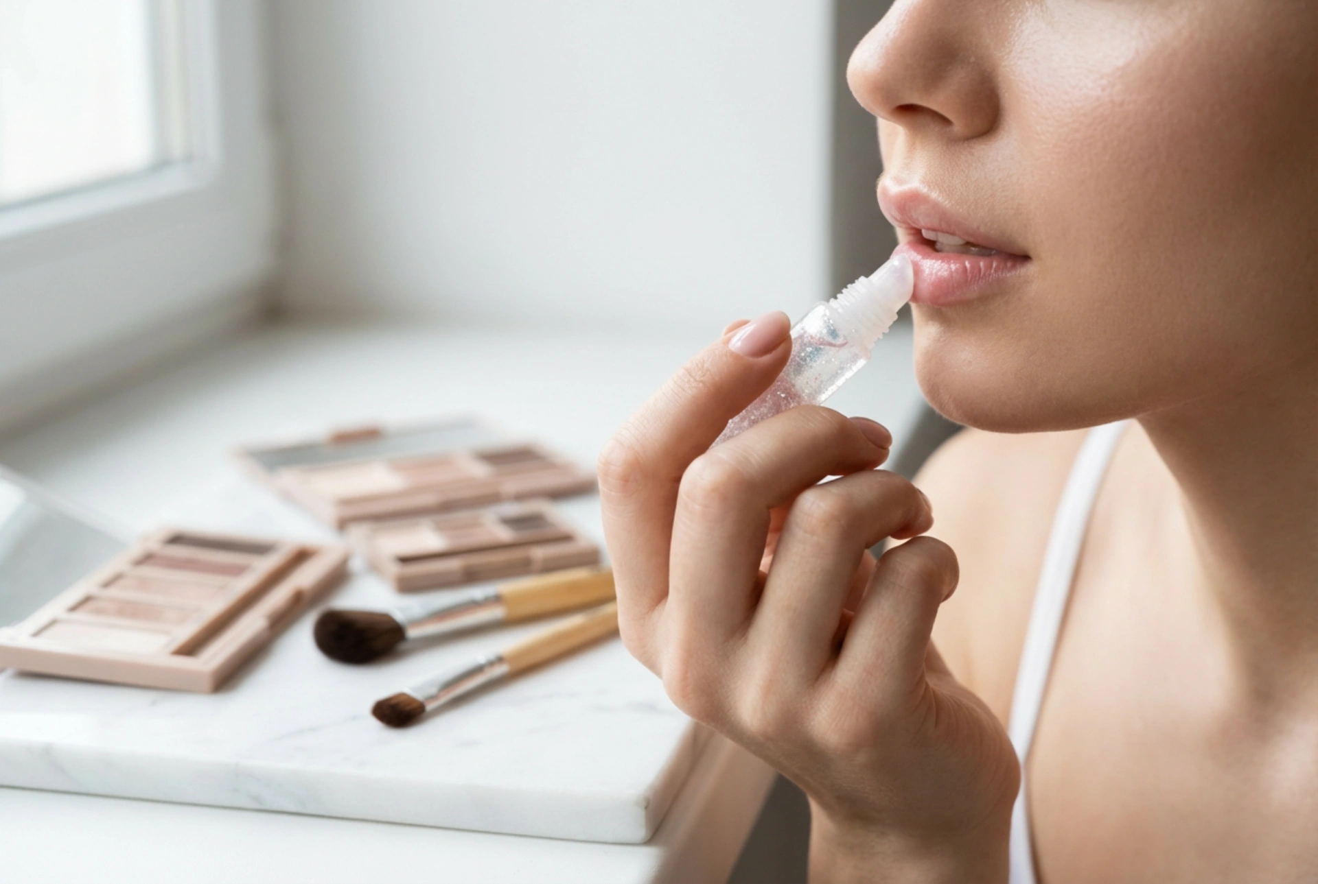 Brillo de labios con purpurina: cómo aplicarlo y combinarlo con el maquillaje de ojos