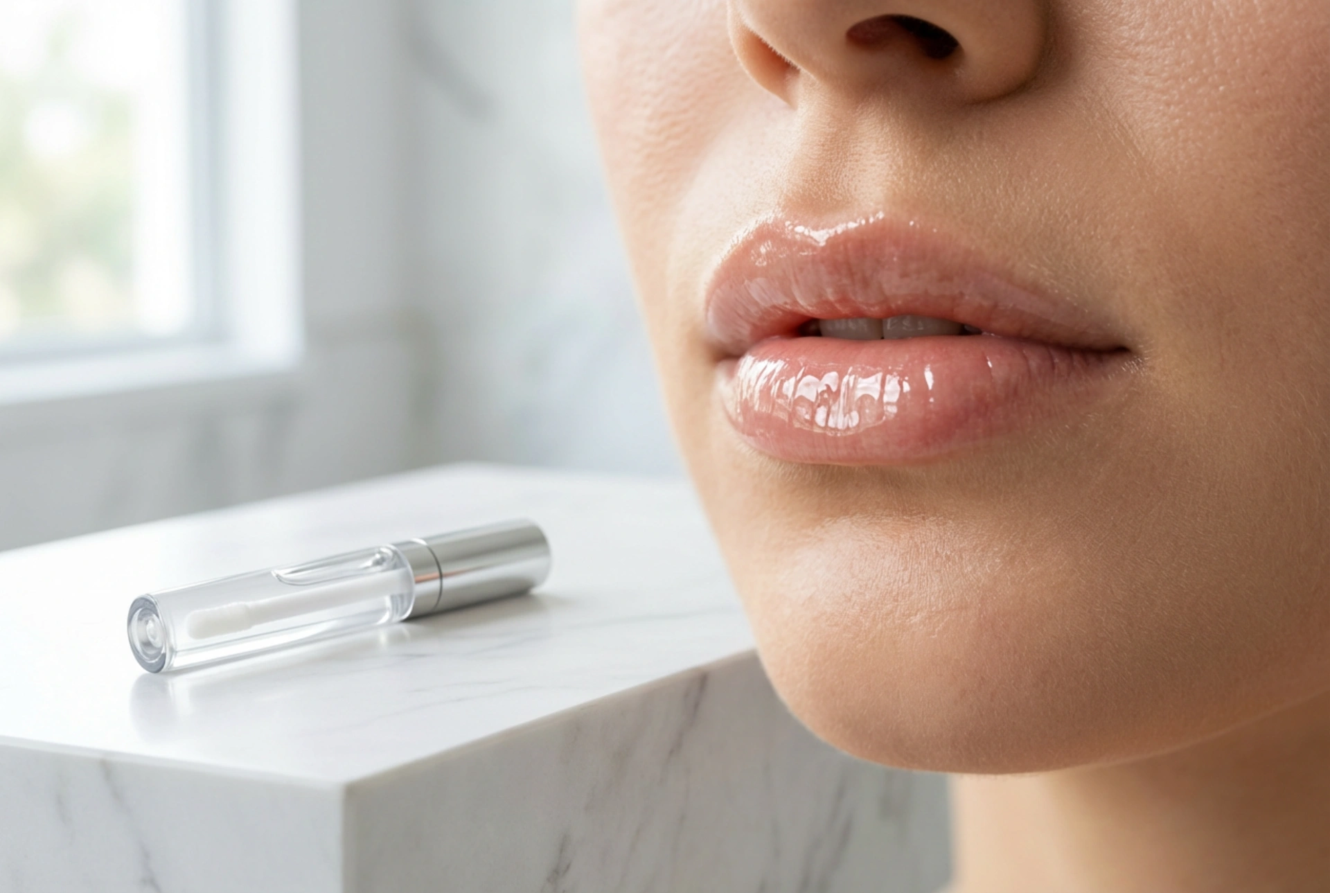Brillo de labios transparente para cada ocasión: cómo usarlo solo y sobre el labial
